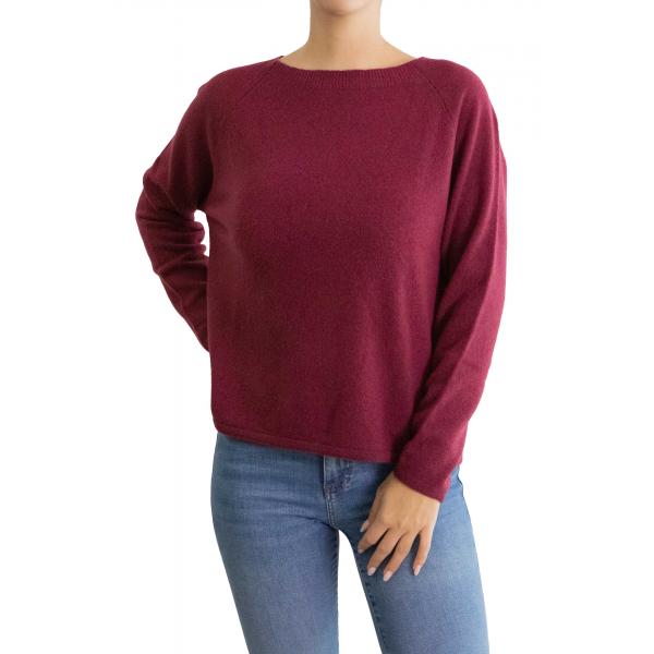 Maglia pura lana a barca  tinta unita 